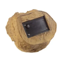 Solar Outdoor Lights - 4-Pack Of All-Weather Faux-Stone LED Rock Lights For Paths, Gardens, And Landscaping By Pure Garden (Brown) -Adesso Shop GUEST 00f5e3c3 8764 49fa bca0 14022a356187