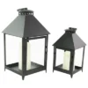 Northlight Set Of 2 Black Modern Style Candle Lanterns 15.75" 2 Northlight Set Of 2 Black Modern Style Candle Lanterns 15.75" -Adesso Shop GUEST 019166f5 2a08 4682 9beb 15d54b9a1a17