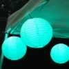 10ct Nylon LED Battery Powered String Lights Turquoise