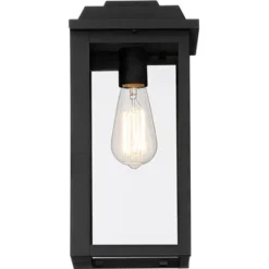 John Timberland Eastcrest Modern Outdoor Wall Light Fixture Textured Black 14" Clear Glass Panels For Post Exterior Barn Deck House Porch Yard Patio -Adesso Shop GUEST 08bd5159 521e 44c1 abc6 4d5ad890e4fb