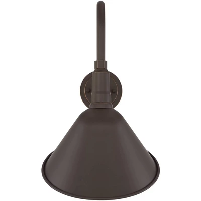 Franklin Iron Works Neihart Rustic Farmhouse Outdoor Barn Light Fixture Bronze Curving Gooseneck 18" Post Exterior Barn Deck House Porch Yard Patio 6 Franklin Iron Works Neihart Rustic Farmhouse Outdoor Barn Light Fixture Bronze Curving Gooseneck 18" Post Exterior Barn Deck House Porch Yard Patio - Image 4