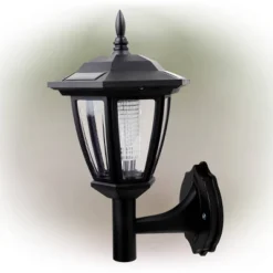 Solar Outdoor Lantern Black - Alpine Corporation -Adesso Shop GUEST 0b55c31a 9d9a 43f3 b8eb fd1aa400bfb8