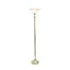 1-Light Torchiere Floor Lamp With Marbleized Glass Shade Gold - Lalia Home -Adesso Shop GUEST 0eed6b29 2a85 40dd 86d2 e638a0278825