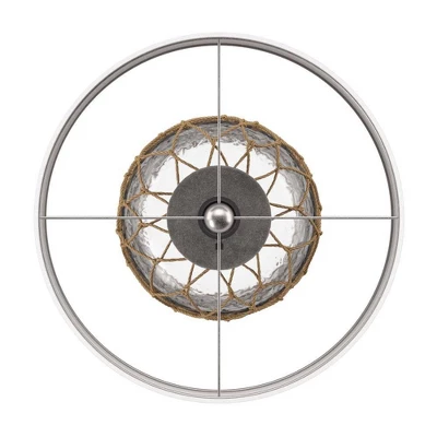 30" 3-way Seeded Netted Rope Glass Table Lamp - StyleCraft 6 30" 3-way Seeded Netted Rope Glass Table Lamp - StyleCraft - Image 4