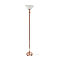 1 Light Torchiere Floor Lamp With Marbleized Glass Shade Rose Gold - Elegant Designs 18 1 Light Torchiere Floor Lamp With Marbleized Glass Shade Rose Gold - Elegant Designs -Adesso Shop GUEST 142770f2 7738 4c71 8915 af5d5c8dfed4