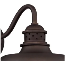 Franklin Iron Works Park Rustic Farmhouse Outdoor Wall Light Fixture Oil Rubbed Bronze Caged 9" For Post Exterior Barn Deck House Porch Yard Patio -Adesso Shop GUEST 14652e65 1d77 492a be54 4e36d9eae53f