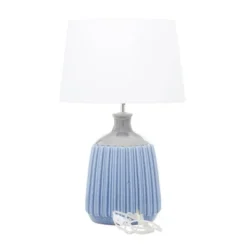 Coastal Ceramic Table Lamp Blue - Olivia & May -Adesso Shop GUEST 1497ee06 bfed 4b53 b3c8 85c714327622