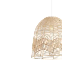 17.5" 1-Light Sofia Farmhouse Coastal Rattan LED Pendant Brown - JONATHAN Y -Adesso Shop GUEST 15cc88ef b902 4f09 ae68 07b56e50db42