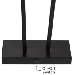 360 Lighting Cole Modern Table Lamps 27" Tall Set Of 2 Black Metal With USB Charging Ports White Rectangular Shade For Bedroom Living Room Bedside -Adesso Shop GUEST 15e47c19 2a29 4ee3 bb21 fee3a809119c