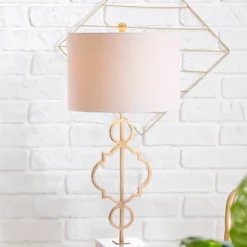31" Metal July Table Lamp (Includes LED Light Bulb) Gold - JONATHAN Y -Adesso Shop GUEST 16311dbe ebf7 4c90 b81c f54bbf54a77d