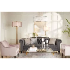 Vienna Full Spectrum Pioggia Chrome Pendant Chandelier 23 1/2" Wide Modern Crystal 5-Light Fixture For Dining Room House Foyer Kitchen Island Entryway -Adesso Shop GUEST 16c49be9 0907 41a6 a993 9c9fa7cec1b3 1