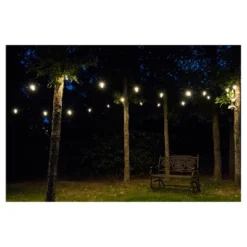 9ct Classic Café Outdoor String Lights Integrated LED Bulb - Black Wire - Enbrighten -Adesso Shop GUEST 1841932e 7fec 408e a232 8cd0a06e238a