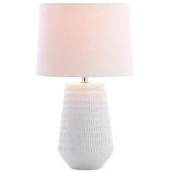 18" Stark Table Lamp White (Includes LED Light Bulb) - Safavieh 7 18" Stark Table Lamp White (Includes LED Light Bulb) - Safavieh -Adesso Shop GUEST 184df6d2 0126 4f52 b653 ddc1edc4ed53
