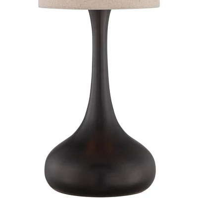 360 Lighting Modern Table Lamp With USB And AC Power Outlet Workstation Charging Base 24.5" High Espresso Bronze Droplet Living Room Desk Office 8 360 Lighting Modern Table Lamp With USB And AC Power Outlet Workstation Charging Base 24.5" High Espresso Bronze Droplet Living Room Desk Office - Image 6