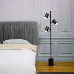 63" 3-Light Pratt Floor Lamp With Large Faux Marble Weighted Base Matte Black - Globe Electric 11 63" 3-Light Pratt Floor Lamp With Large Faux Marble Weighted Base Matte Black - Globe Electric -Adesso Shop GUEST 1968f313 3c0d 45b9 a898 8803a951ac84