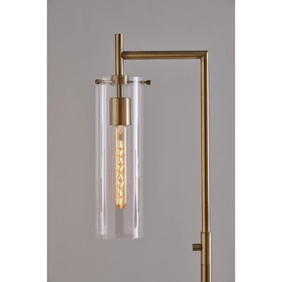 1-Light Dalton Floor Lamp Antique Brass (Includes Light Bulb) - Adesso 5 1-Light Dalton Floor Lamp Antique Brass (Includes Light Bulb) - Adesso - Image 3