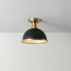 1-Light Beckett Semi-Flush Mount Pendant Brass/Matte Black - Globe Electric 12 1-Light Beckett Semi-Flush Mount Pendant Brass/Matte Black - Globe Electric -Adesso Shop GUEST 1b44f531 cef9 4640 828f 919277120b2b