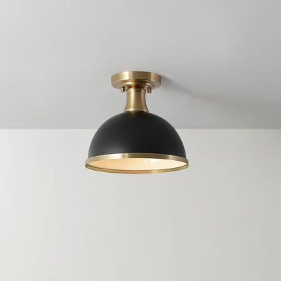 1-Light Beckett Semi-Flush Mount Pendant Brass/Matte Black - Globe Electric 7 1-Light Beckett Semi-Flush Mount Pendant Brass/Matte Black - Globe Electric - Image 5