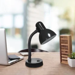 14.25" Traditional Fundamental Metal Desk Task Lamp And Bowl Shaped Shade With Flexi Gooseneck Black - Creekwood Home 16 14.25" Traditional Fundamental Metal Desk Task Lamp And Bowl Shaped Shade With Flexi Gooseneck Black - Creekwood Home -Adesso Shop GUEST 1db90205 08fc 4992 9ca3 cbc86bf64375