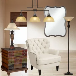 Regency Hill Traditional Torchiere Floor Lamp 70" Tall Hand Applied Black Bronze Swirl Font Amber Glass Shade For Living Room Uplight 17 Regency Hill Traditional Torchiere Floor Lamp 70" Tall Hand Applied Black Bronze Swirl Font Amber Glass Shade For Living Room Uplight -Adesso Shop GUEST 1e093d41 b064 402f 8297 6208c0ca0bcc