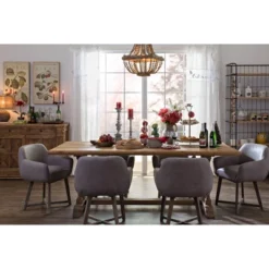 Wood/Metal Framed Chandelier With Wood Bead Draping Cream - Storied Home 9 Wood/Metal Framed Chandelier With Wood Bead Draping Cream - Storied Home -Adesso Shop GUEST 1e3e27ad b75c 4791 aba3 110ca6741adb