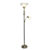 Torchiere Floor Lamp With Reading Light And Marble Glass Shade Antique Brass - Lalia Home -Adesso Shop GUEST 1fd218a7 10b7 445c b876 c9c0fe75d50b