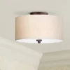 Regency Hill Sylvan Modern Ceiling Light Semi Flush Mount Fixture 14" Wide Bronze 3-Light Oatmeal Fabric Drum Shade For Bedroom Kitchen Living Room 2 Regency Hill Sylvan Modern Ceiling Light Semi Flush Mount Fixture 14" Wide Bronze 3-Light Oatmeal Fabric Drum Shade For Bedroom Kitchen Living Room -Adesso Shop GUEST 20a67e5c 0f6b 427c ac48 c96dec7ce982