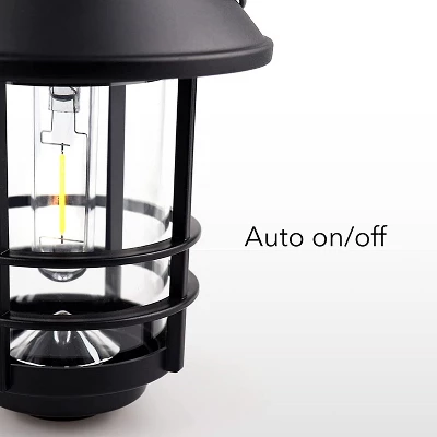 Dartwood Solar Wall Lanterns - Outdoor Mounted Wall Lanterns For Your Yard, Patio, Or Walkway (6 Pack, Black) 7 Dartwood Solar Wall Lanterns - Outdoor Mounted Wall Lanterns For Your Yard, Patio, Or Walkway (6 Pack, Black) - Image 5