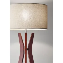 59.5" 3-way Bedford Shelf Floor Lamp Brown - Adesso -Adesso Shop GUEST 21c6b714 7ffc 4dd7 a9d5 f23f0f08a7f6