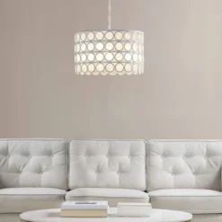 Abbot 4-Light Drum-Shaped Chandelier White - Hampton Hill -Adesso Shop GUEST 23665d0e bbc2 4e56 9159 2d2dc8196f62