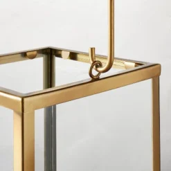 Square Metal & Glass Pillar Candle Lantern - Hearth & Hand™ With Magnolia 7 Square Metal & Glass Pillar Candle Lantern - Hearth & Hand™ With Magnolia -Adesso Shop GUEST 24966467 9c7c 4826 9a4c abbcf6598992