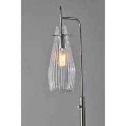 Layla Floor Lamp Brushed Steel - Adesso -Adesso Shop GUEST 278ee494 47be 401d 892e ecd3097edcee