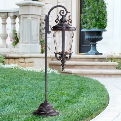 John Timberland Casa Marseille™ 35"H Bronze LED Path Lights Set Of 2 6 John Timberland Casa Marseille™ 35"H Bronze LED Path Lights Set Of 2 - Image 4