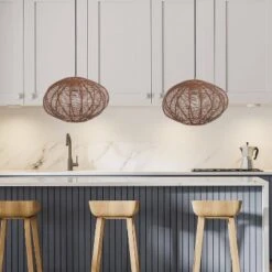 13.5" 1-Light Linnea Pendant Rattan Brown - River Of Goods 12 13.5" 1-Light Linnea Pendant Rattan Brown - River Of Goods -Adesso Shop GUEST 2c69d96d 77c0 4b01 9125 f559b89f0fc2