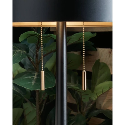 Amadell Metal Table Lamp Black/Gold - Signature Design By Ashley 4 Amadell Metal Table Lamp Black/Gold - Signature Design By Ashley - Image 2
