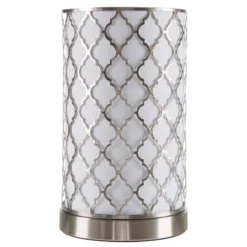 Tree Bark Pattern Uplight Table Lamp Medium Silver (Includes LED Light Bulb) - Lavish Home -Adesso Shop GUEST 2ddb687f ce9b 4dab 8a85 b135bb07f2f0