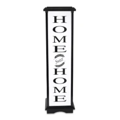 Techko Maid LED Solar 33.3" Welcome Home Large Decorative Outdoor Lantern Off-White/Yellow -Adesso Shop GUEST 2f24e444 e531 49a6 a6bc 9fb520b973ec