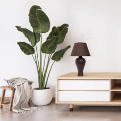 20.08" Traditional Ceramic Texture Imprint Winding Table Desk Lamp With Matching Fabric Shade Brown - Creekwood Home -Adesso Shop GUEST 303af4e5 88fd 4cc3 9934 058b3b801859