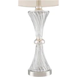 Regency Hill Luca Modern Table Lamps 25 1/2" High Set Of 2 Clear Glass With USB Charging Ports Dimmers White Fabric Drum Shade For Bedroom House Desk 11 Regency Hill Luca Modern Table Lamps 25 1/2" High Set Of 2 Clear Glass With USB Charging Ports Dimmers White Fabric Drum Shade For Bedroom House Desk -Adesso Shop GUEST 31dc60d0 0668 4a60 8beb b60e4d75ea2d