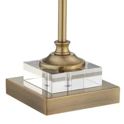 Regency Hill Julia 29 1/2" Tall Skinny Buffet Traditional End Table Lamps Set Of 2 Gold Clear Crystal Metal Living Room Bedroom Bedside White Shade -Adesso Shop GUEST 331b8698 09a6 4328 94ca 0235c5800be7