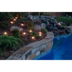 15 Pucks Seasons Mini LED Acrylic Landscape Lights Black - Enbrighten -Adesso Shop GUEST 336904e3 c7df 450a 962d 215be982f53f