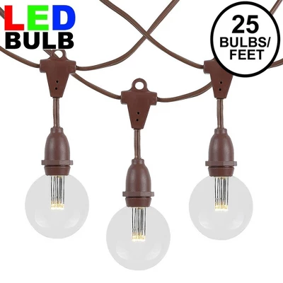 Novelty Lights Globe Outdoor String Lights With 25 Suspended Sockets Suspended Brown Wire 25 Feet 12 Novelty Lights Globe Outdoor String Lights With 25 Suspended Sockets Suspended Brown Wire 25 Feet - Image 10