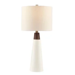 Everly Ceramic (Includes LED Light Bulb) Table Lamp White - Ink+Ivy -Adesso Shop GUEST 35d6e870 3769 45fc 8fda 74cdaf433823
