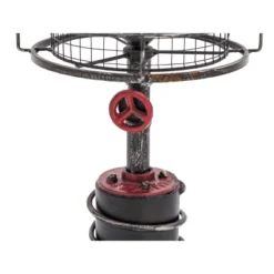 10" X 21" Industrial Accent Lamp With Iron Wire Cage Shade Red/Black - Olivia & May -Adesso Shop GUEST 36388684 7dc9 4004 a4ba b401d0c9ff7b