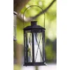 Melrose 14.5" Black Cottage Style Glass Lantern With LED Flameless Pillar Candle -Adesso Shop GUEST 36e2c056 82bb 4022 83f2 33682ee31c46