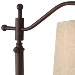 Regency Hill Traditional Desk Lamp 30 1/2" Tall With USB Charging Port Bronze Arm Adjustable Tan Drum Shade For Living Room Office -Adesso Shop GUEST 37b18b9f 41c6 47f4 8d02 3ba61ee3e0e2