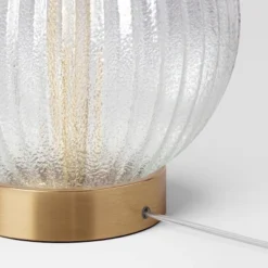 Small Ribbed Glass Lamp Base Clear - Threshold™ -Adesso Shop GUEST 3afd392d 594c 4005 9b08 cc2e50aa3c8c