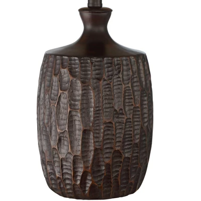 Franklin Iron Works Kelly Rustic Farmhouse Table Lamp 25 1/2" High Brown Mica Drum Shade For Bedroom Living Room Bedside Nightstand Office Kids Family 4 Franklin Iron Works Kelly Rustic Farmhouse Table Lamp 25 1/2" High Brown Mica Drum Shade For Bedroom Living Room Bedside Nightstand Office Kids Family - Image 2