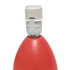 9.45" Petite Ceramic Oblong Bedside Table Desk Lamp With Matching Tapered Drum Shade Orange - Creekwood Home -Adesso Shop GUEST 3b80a16c 9db9 44d3 81c2 37fa469ee808