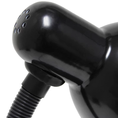 14.25" Traditional Fundamental Metal Desk Task Lamp And Bowl Shaped Shade With Flexi Gooseneck Black - Creekwood Home 7 14.25" Traditional Fundamental Metal Desk Task Lamp And Bowl Shaped Shade With Flexi Gooseneck Black - Creekwood Home - Image 5